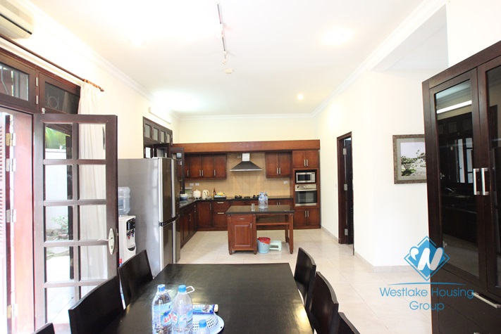 High quality house for rent with garden around in Ciputra area, Tay Ho District, Ha Noi